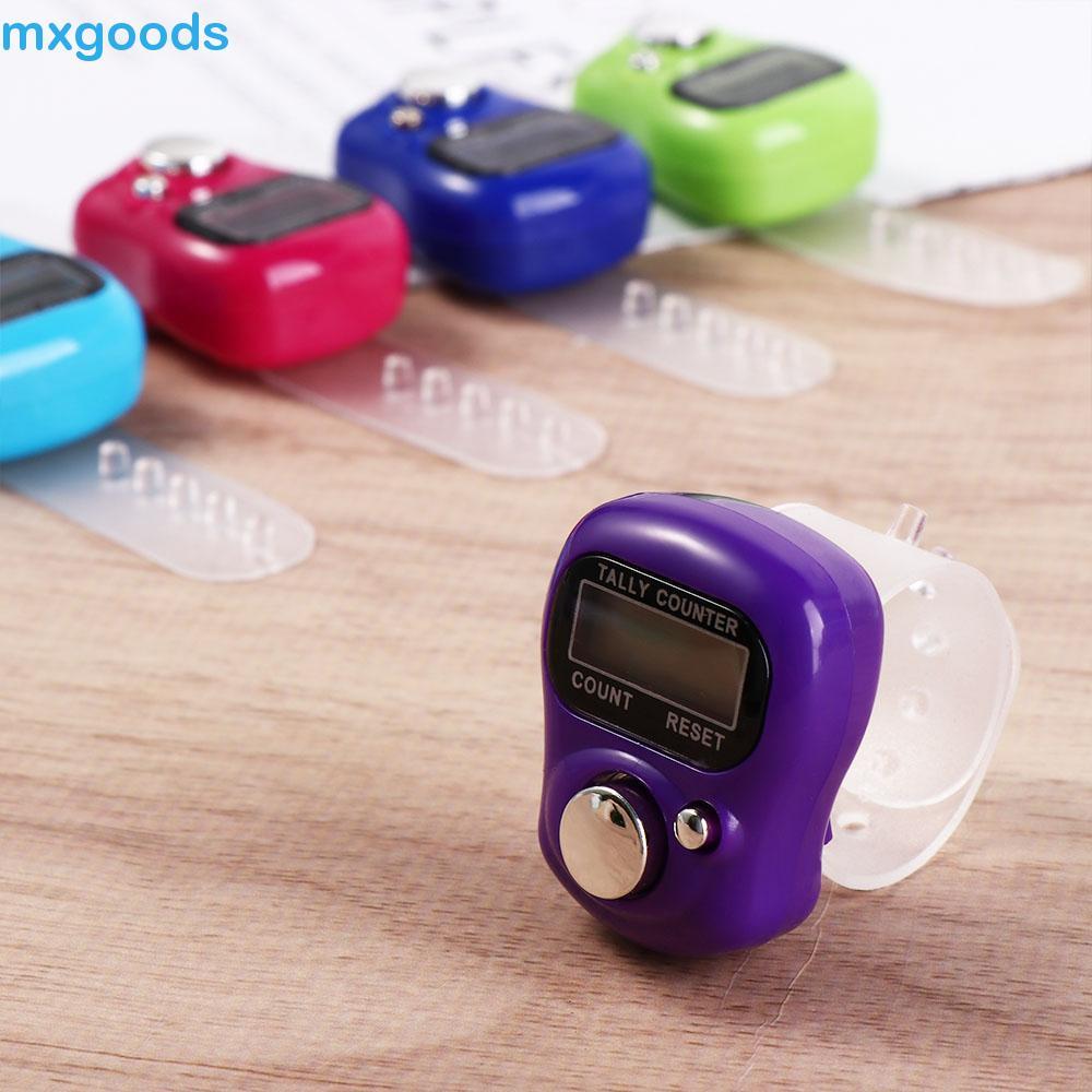 MXGOODS1 Contador De Contagem De Anel De Dedo , Linha De Tricô Digital Portátil , Mini Contadores De Curso Eletrônico