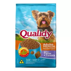 Ração para Cães Qualidy Premium Adultos de Pequeno Porte - Carne e Cereais 3kg
