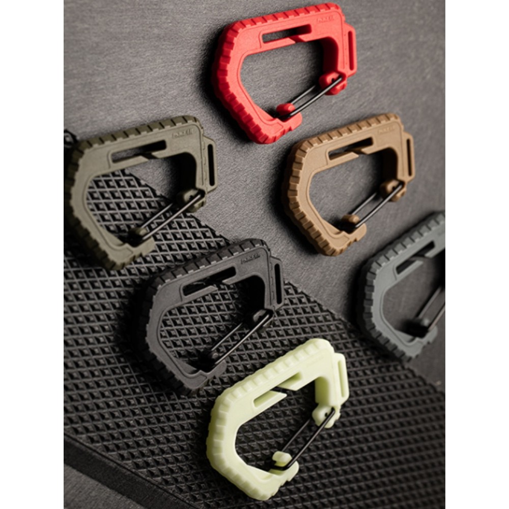 Estoque pronto PSIGEAR Multifuncional Quick Hang D Fivela PK52040 Tático MOLLE Gancho Gancho Gancho Acessórios DIY