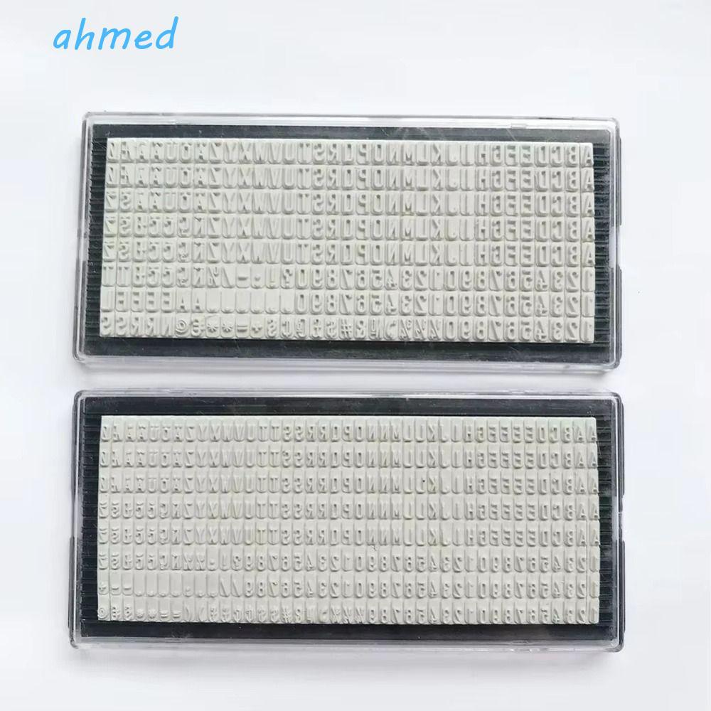 AHMED Carimbo Letras Digitais , Placa De De Endereço De Nome Reutilizável , Borracha 3mm 4mm 6.4mm DIY