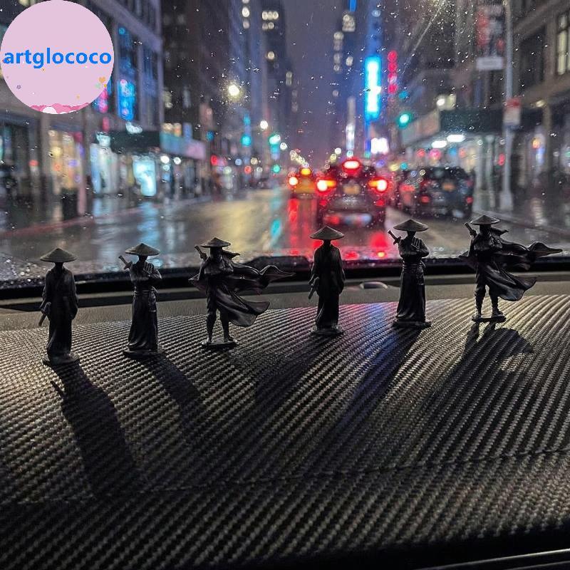 Artglococo Chinês Espadachim Figura Em Miniatura Conjunto Estilo Antigo Painel Do Carro Ornamentos Exclusivo Colecionáve