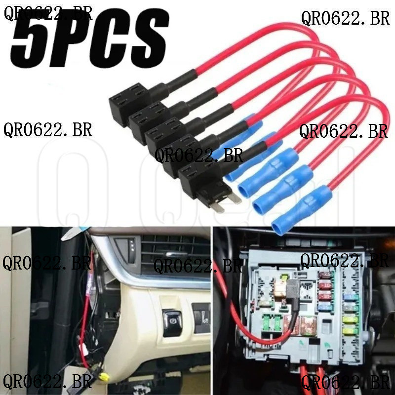 5Pcs Automóvel De Fácil Instalação Caixa De Fusíveis Extrator/Mini PVC Porta De Carro Interruptor De Fio/Adaptador De Ci