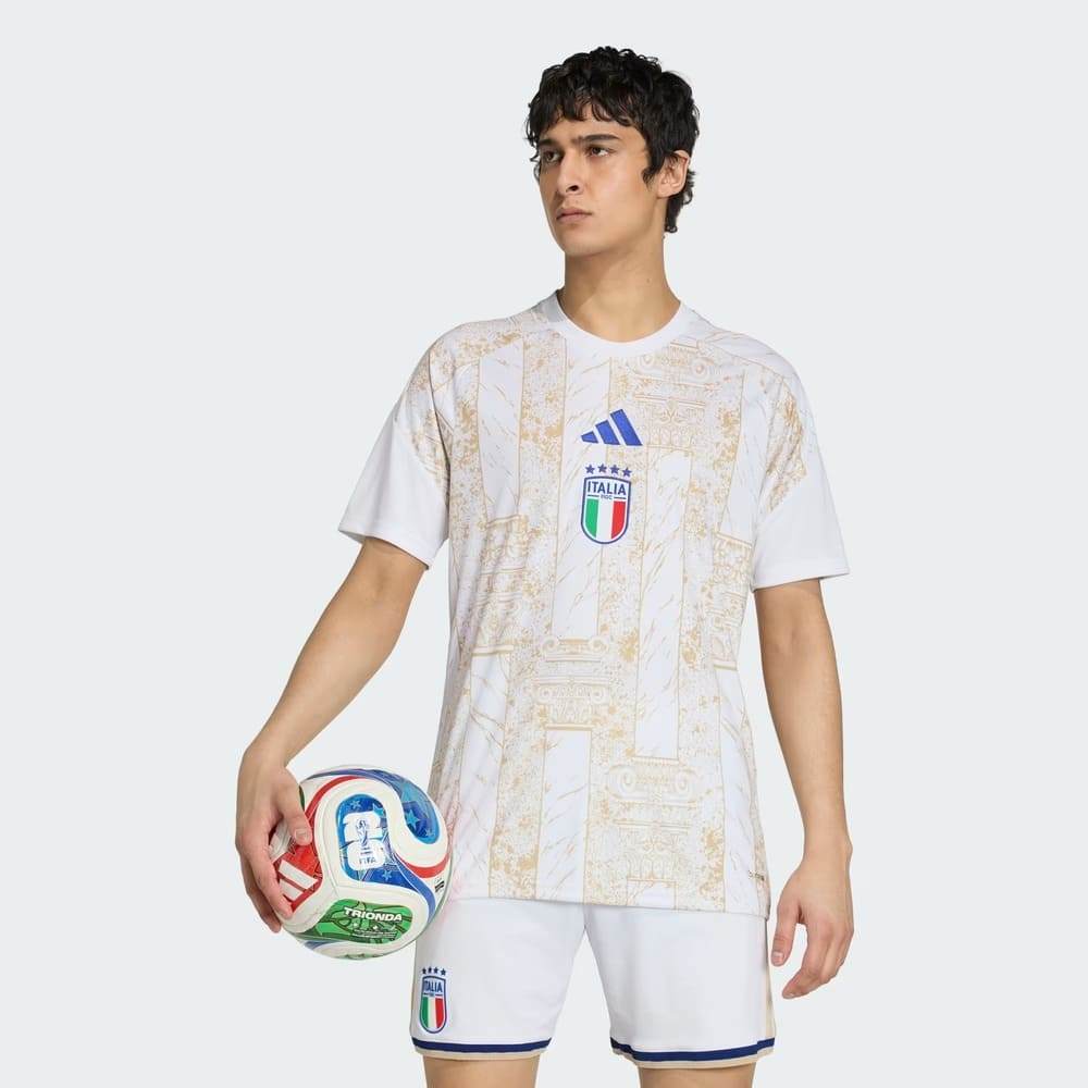 Camisa Itália Pré Jogo Adidas 2026 Branco Oficial + NF