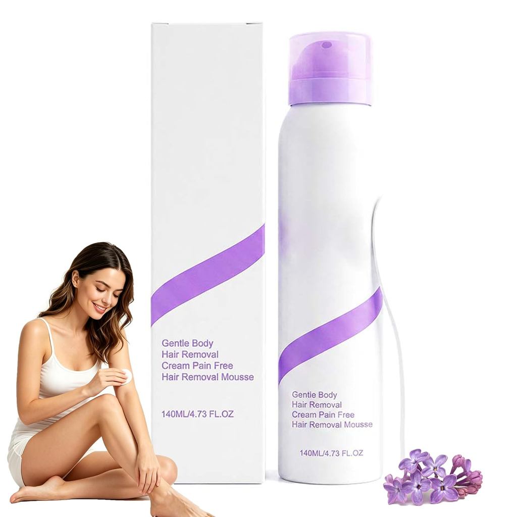 Remoção de Pelos para Mulheres - Removedor de Pelos do Biquíni e do Corpo, Remoção Suave de Pelos Faciais, Fórmula Suave