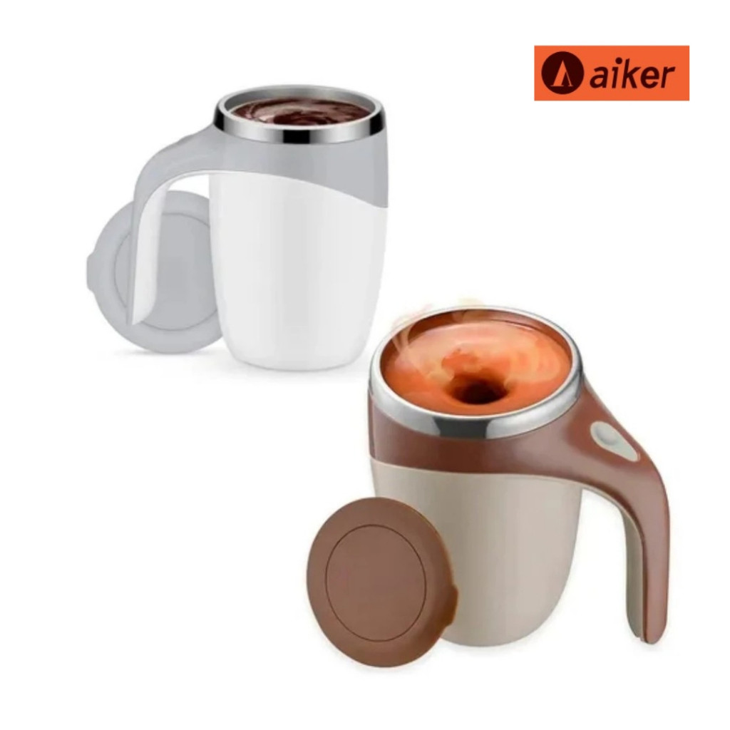 Copo Mixer Eletrico Caneca Termica Automatica Cafe Shake Recarregavel USB