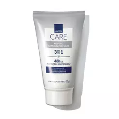 Desodorante em Creme 3 em 1 Sem Perfume Avon Care 50g
