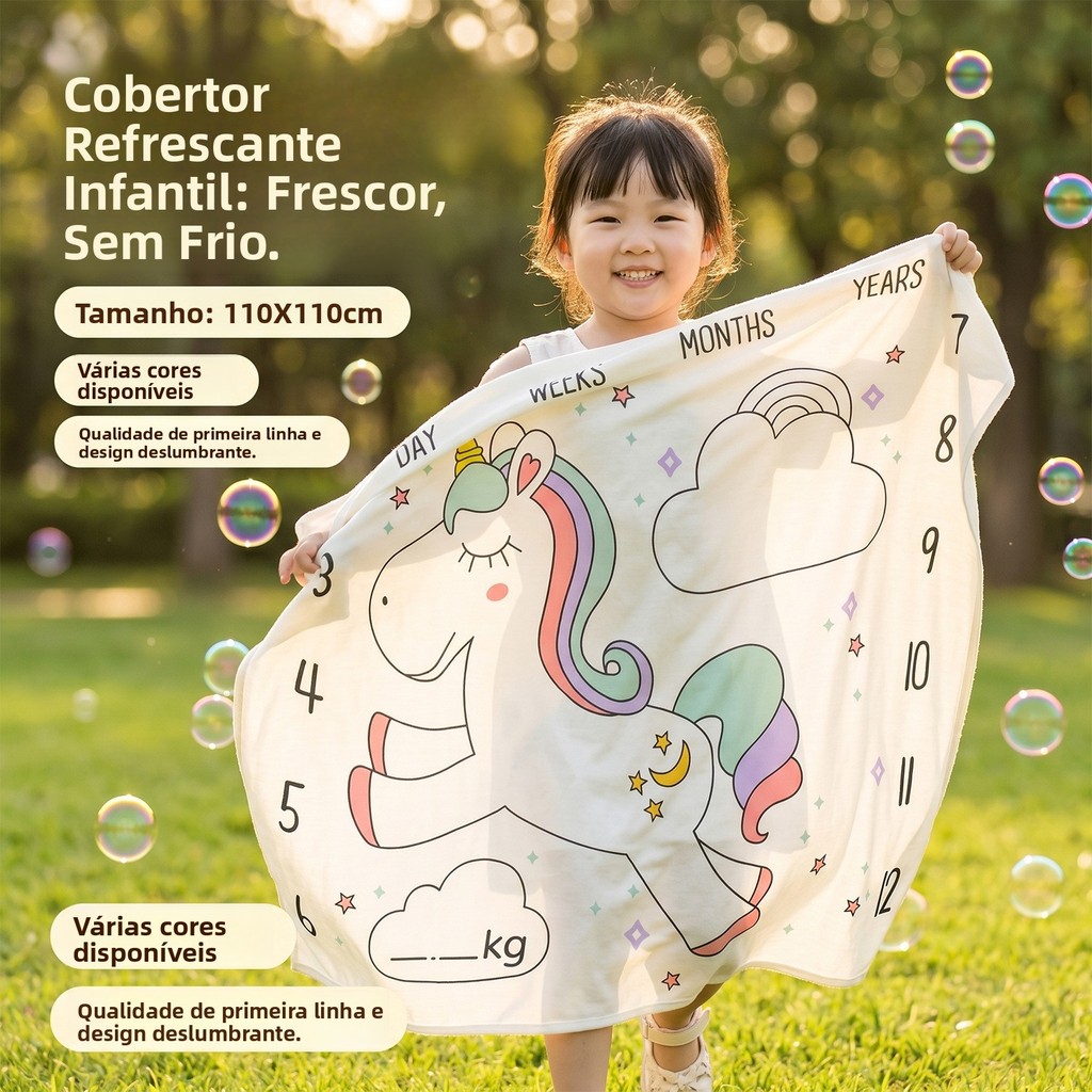 Cobertor refrescante de fibra de bambu para recém-nascidos, cobertor fino para bebês, toalha refrescante de seda gelada 