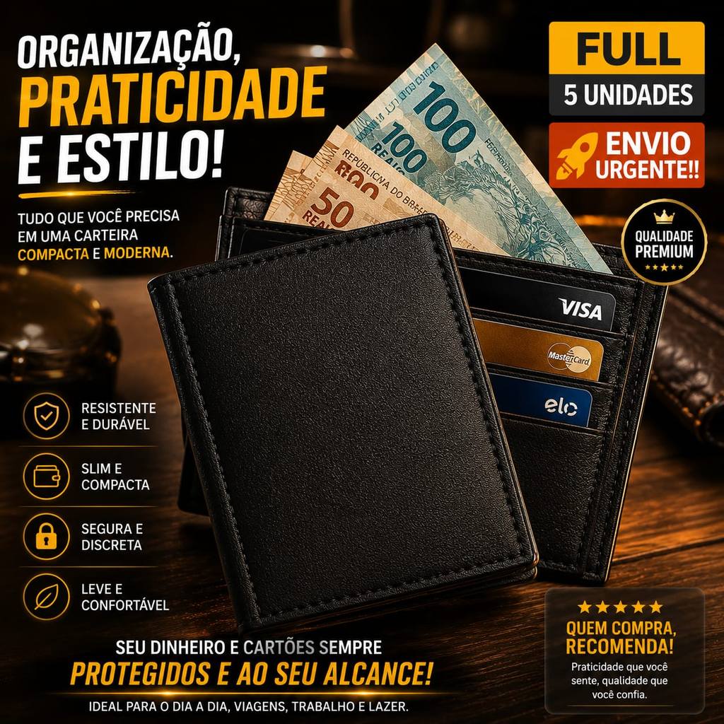 KIT Carteira Masculina Couro 5 ,10 ou 20 Unidades Porta Cartão Lembrança Padrinhos Casamento
