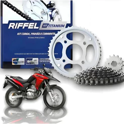 Kit Relação Tração Transmissão Honda Xre300 2010-2023 Riffel