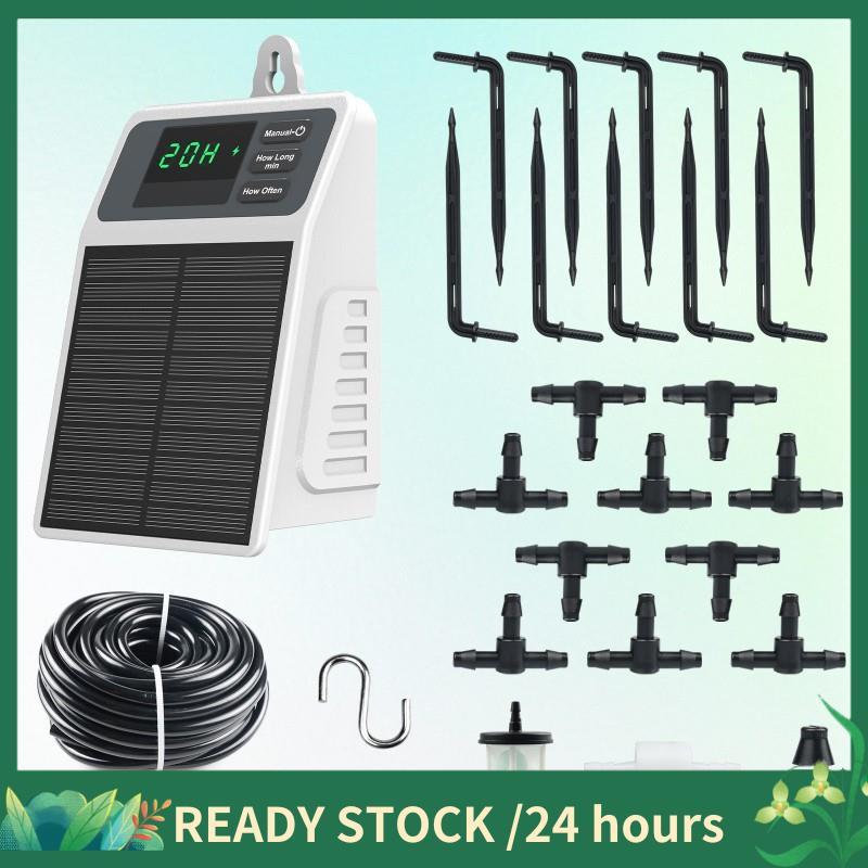 Kit De Irrigação Por Gotejamento Movido A Energia Solar Modos De Temporizador Sistema De Rega Inteligente Solução De Jar