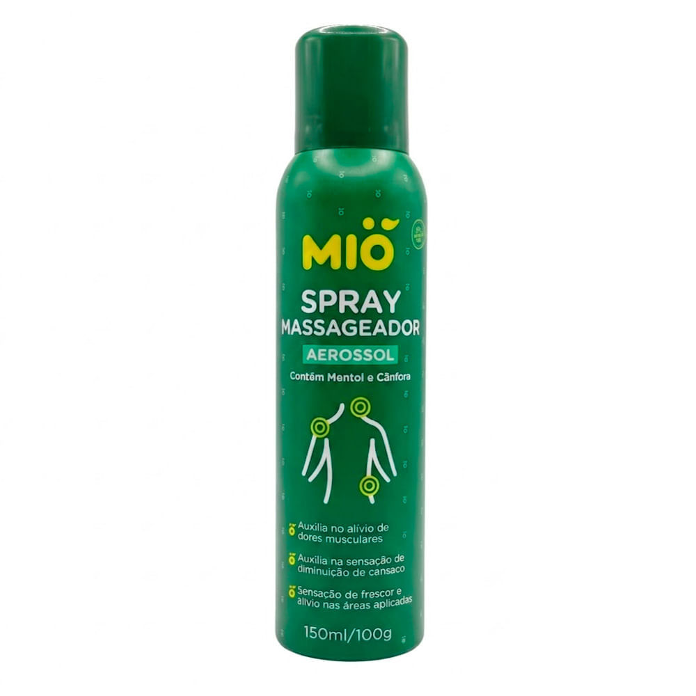 Spray Massageador Mió Aerossol com Mentol e Cânfora 150ml