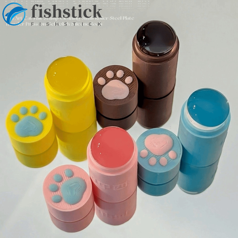 Carimbo De Unha De Gato FISHSTICKA , Transparente Macio E Fofo Colorido universal Para Arte Em Unhas