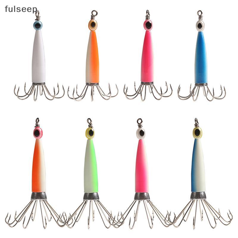 [fulseep] Gancho De Lula Estilo Em Forma De Guarda-Chuva Com Olhos De Peixe Manga-Polvo Isca Jig De Pesca Mar Profundo C