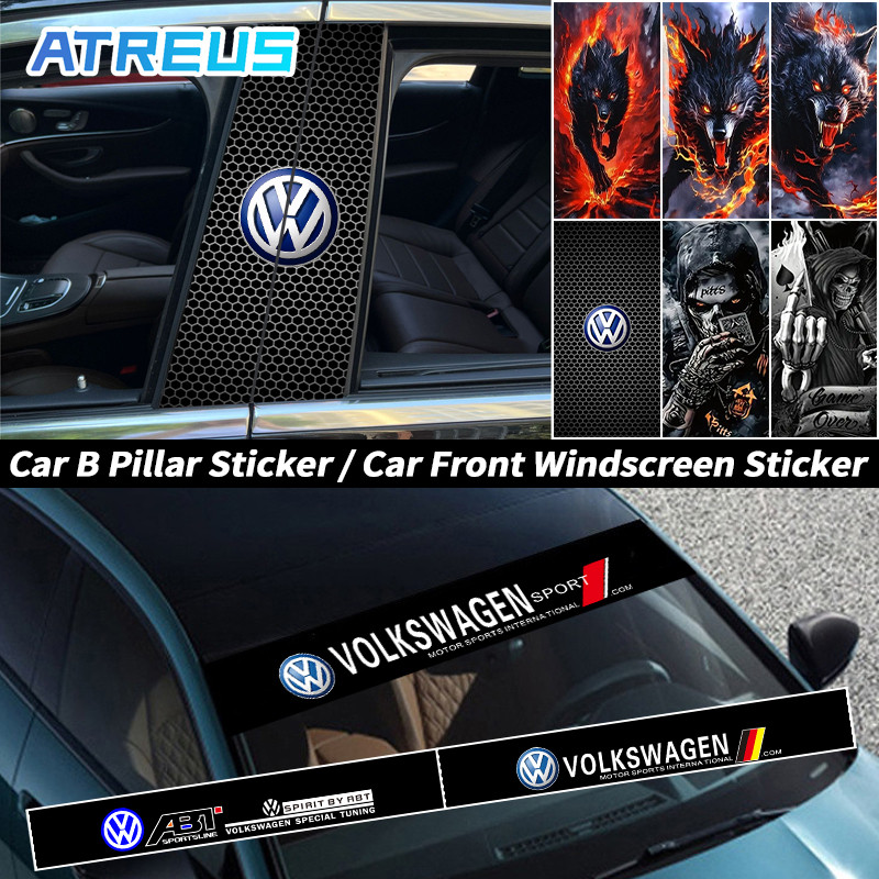 Para Volkswagen Decorativo Adesivos Adesivo De Coluna Porta Carro Adesivo Carro Para-Brisa Decalque Película Protetora