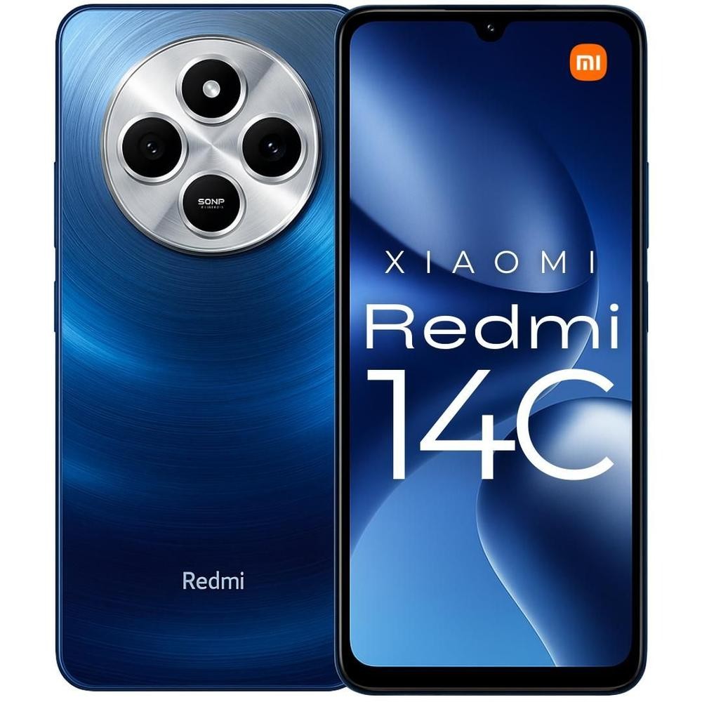 Smartphone Xiaomi Redmi 14C 128GB + 8GB RamBost Camera 50MP dupla tela 120Hz Top 1º custo benefício