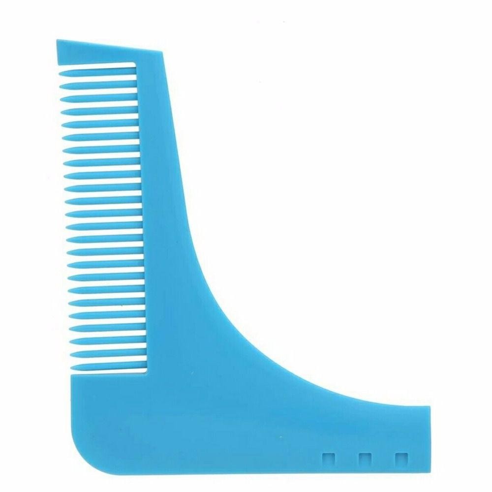 Pente Modelador Aparador Barba Bigode Barbeiro Barbearia Azul