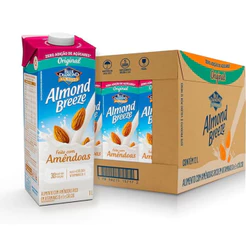 Bebida Vegetal de Amêndoa Almond Breeze Original ZA1L Kit 12