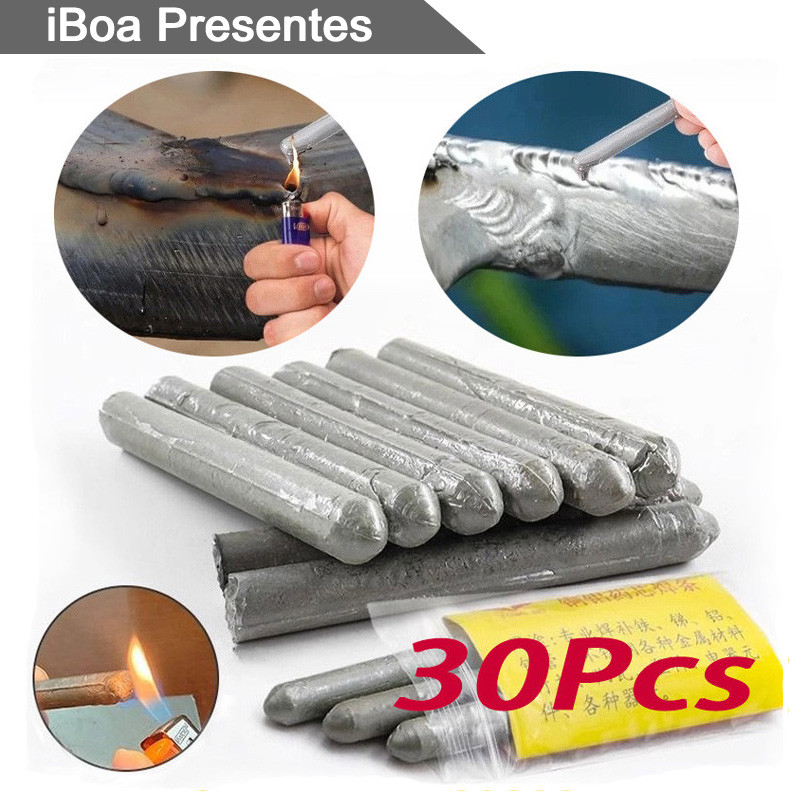 Kit 30 Haste De Soldagem De Baixa Temperatura,Material De Solda,Cobre,Ferro,Alumínio,Reparo,Kit De Agente De Fusão,Solda em Oferta na Shopee