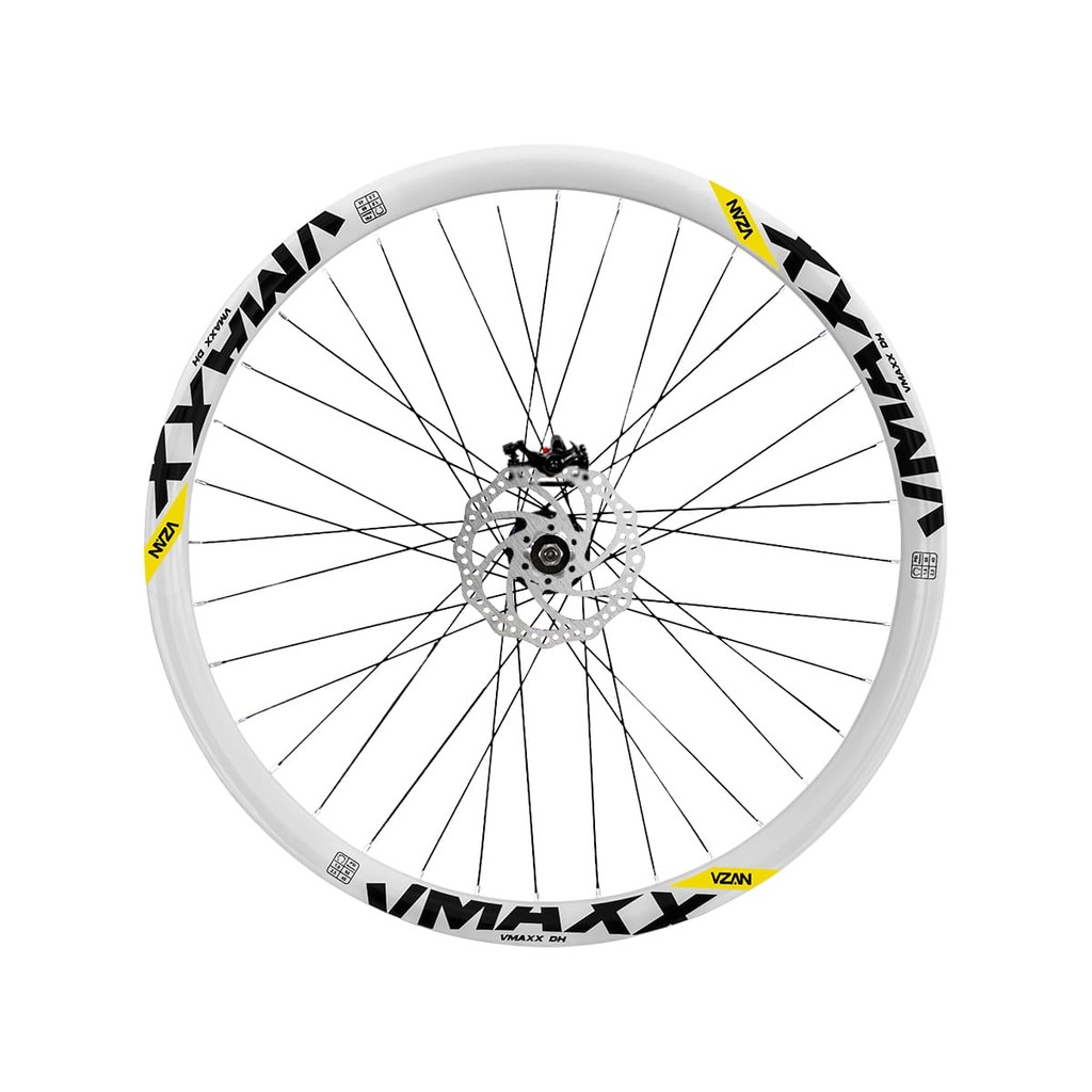 Roda Traseira Aro 26 Vzan Vmaxx Neon Para Freio a Disco Cubo Rosca e Freio a Disco Cor:Branco