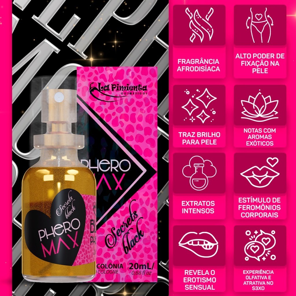 Perfume Feminino Sexual Desejo PHEROMAX Diversas Fragrancias em Oferta na Shopee