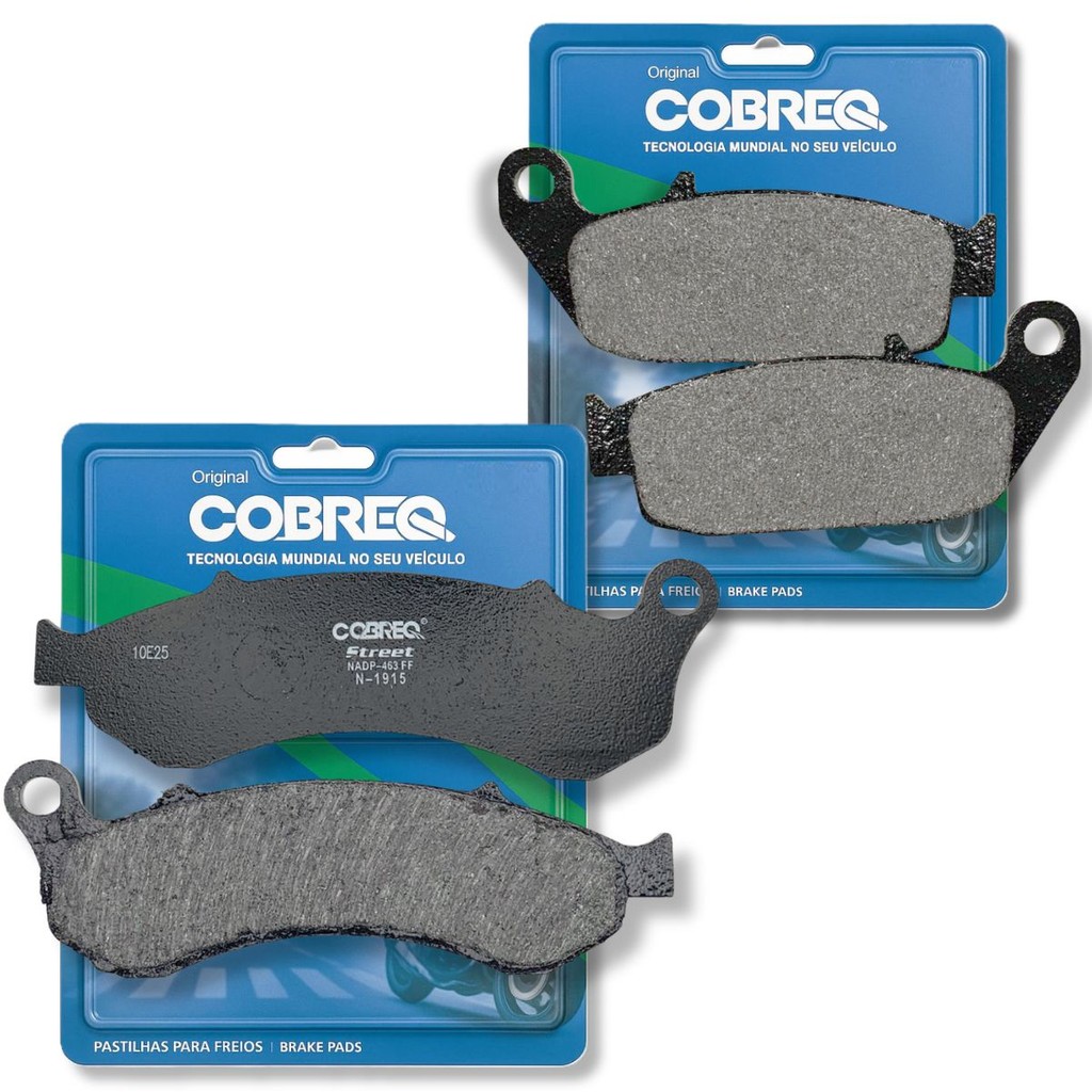 Kit Pastilhas de Freio P/ Haojue Chopper Road 150 Cbs Cobreq em Oferta na Shopee