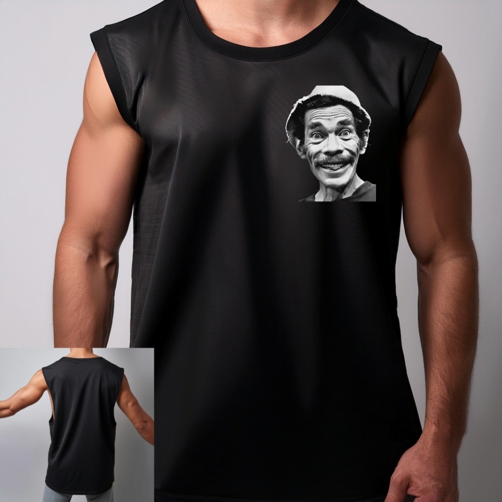 Camiseta Oversized  Regata Camisa Oversized  cavada   Academia  streetwear seu madruga seriado chaves