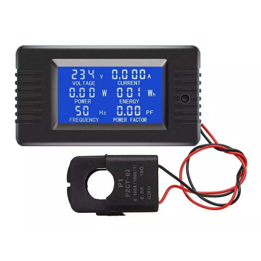 Medidor Energia Digital 100a 6 Em 1 PZEM-022