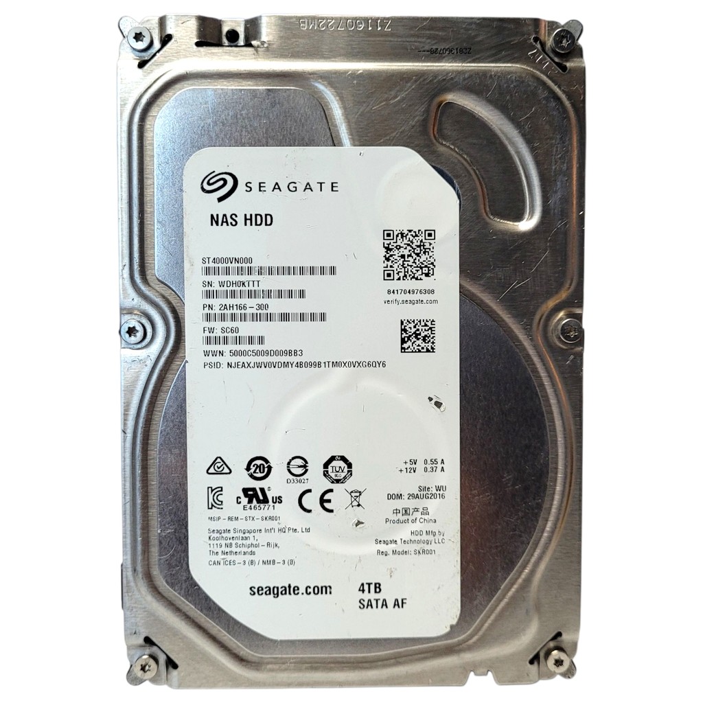 Hd Seagate 4tb St4000vn000 Nas 3.5 Sata 5900rpm 64mb Cache