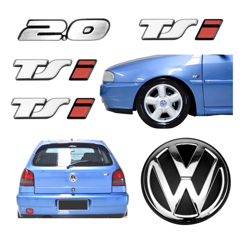 Emblemas Tsi 2.0 + Laterais Tsi + Vw Mala - Gol Bola G2