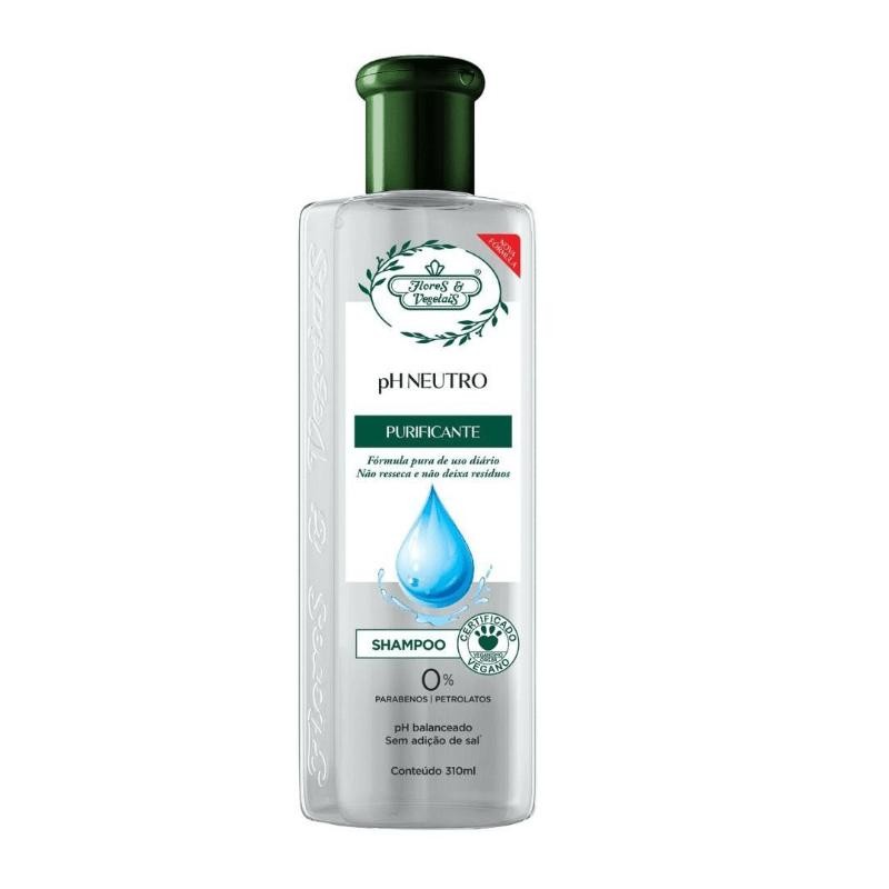 Shampoo Flores e Vegetais PH Neutro Purificante 300ml em Oferta na Shopee