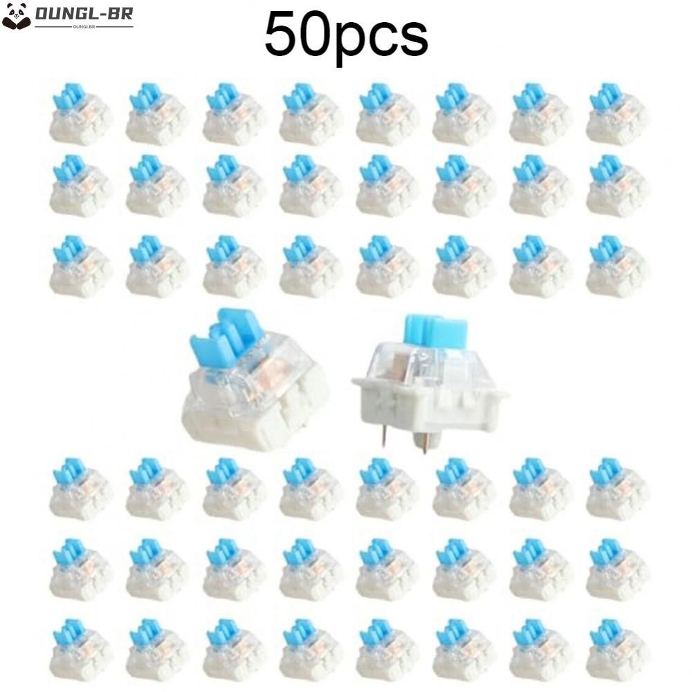 Interruptores De Teclado Tátil Pré-Lubrificados De 3 Pinos 50 PCS Para Teclados Mecânicos Personalizados