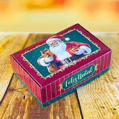 20 CAIXA 06 DOCES NATAL 12X8X4 - NOEL 5712 (NATAL 2025 IDEIA) (CHOCO)