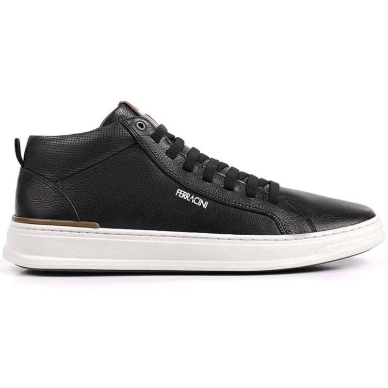 Tenis Ferracini Casual Cano Medio - Masculino - Preto