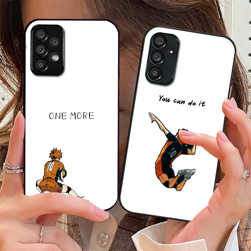 Haikyuu 13 Caso De Telefone Vidro Para Samsung Galaxy A16 A15 A25 A35 A55 A53 A54 A34 A14 A32 A52 4G 5G Capa A56 A54