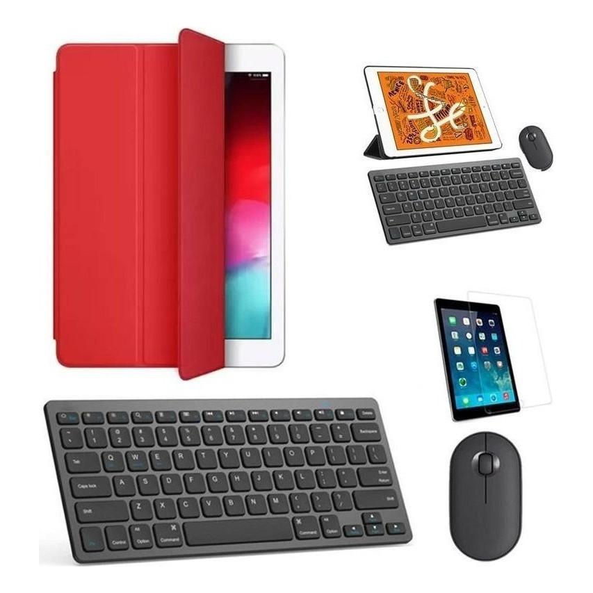 Kit Capa Smart Verm Tecl, Mou Preto, Pel P/iPad Mini 6 8,3