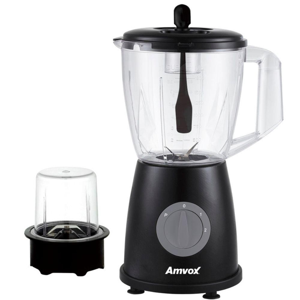 Liquidificador Amvox Inverse ALQ600 600W 2 Velocidades Preto em Oferta na Shopee