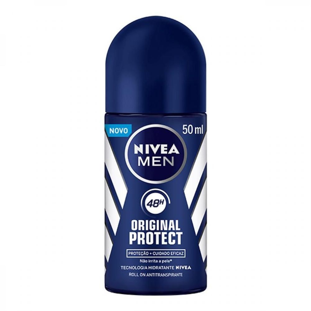 Desodorante Roll-On Nivea 50ml Original Protect Masculino