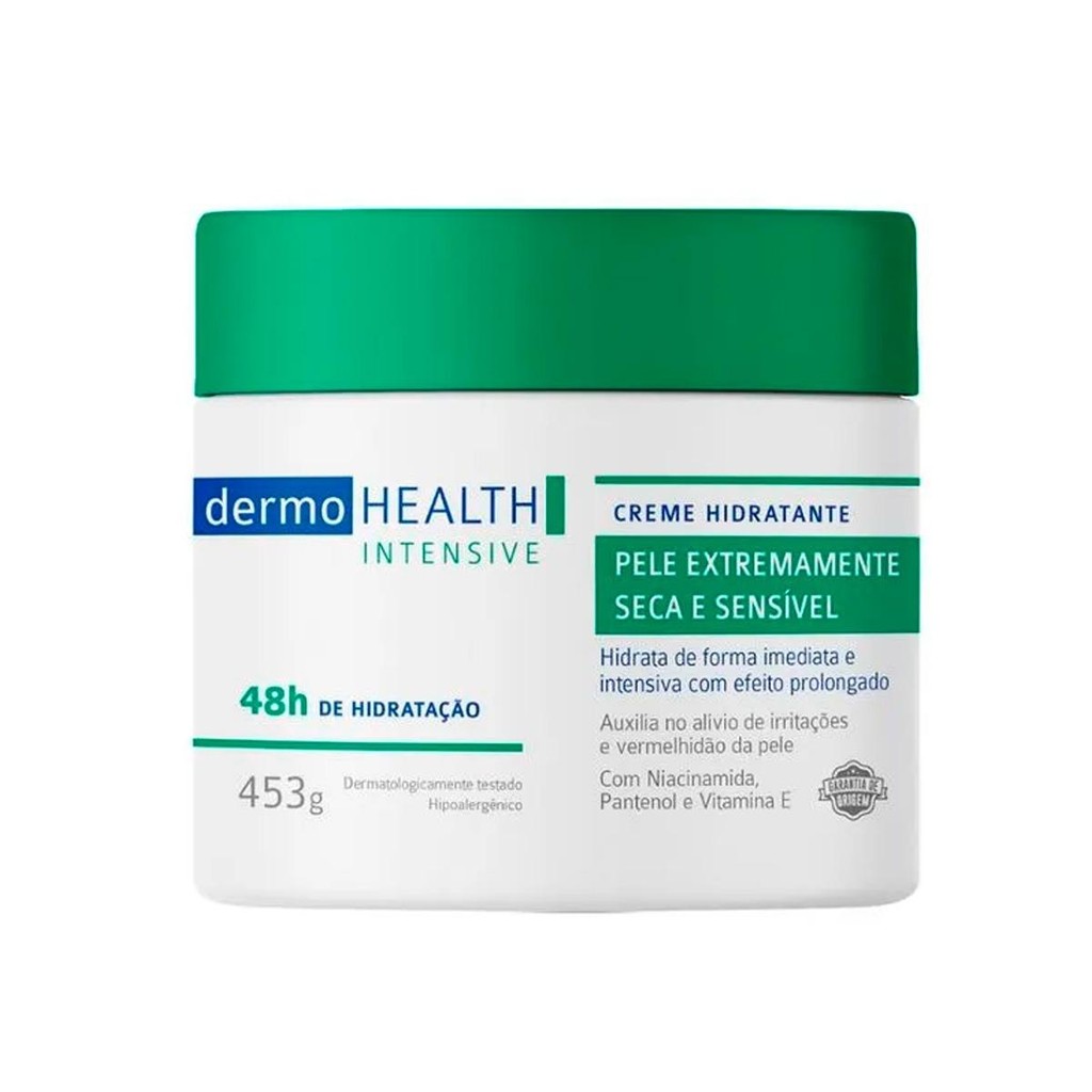 Creme Hidratante 453g Pele Extramamente Seca Sensível Dermo Health Intensive