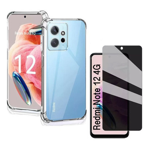 Capa Capinha Anti Impacto Compatível Com Redmi Note 12 4G E/OU Película 3D Priva