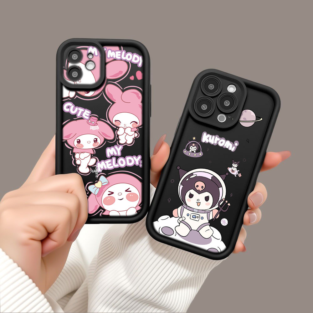 Capinha Capa Para Samsung Galaxy A03 A04E A10S A11 A20 A30S A50S M34 Melodia Kuromi Anti-Queda