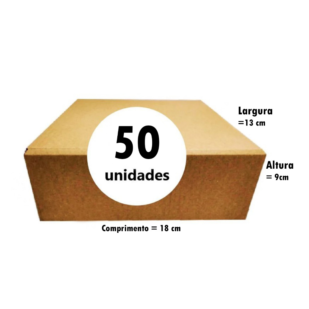 caixa papelão ondulado 18x13x9 (*médio) para envio de Correio Sedex Pac encomenda ecomerce
