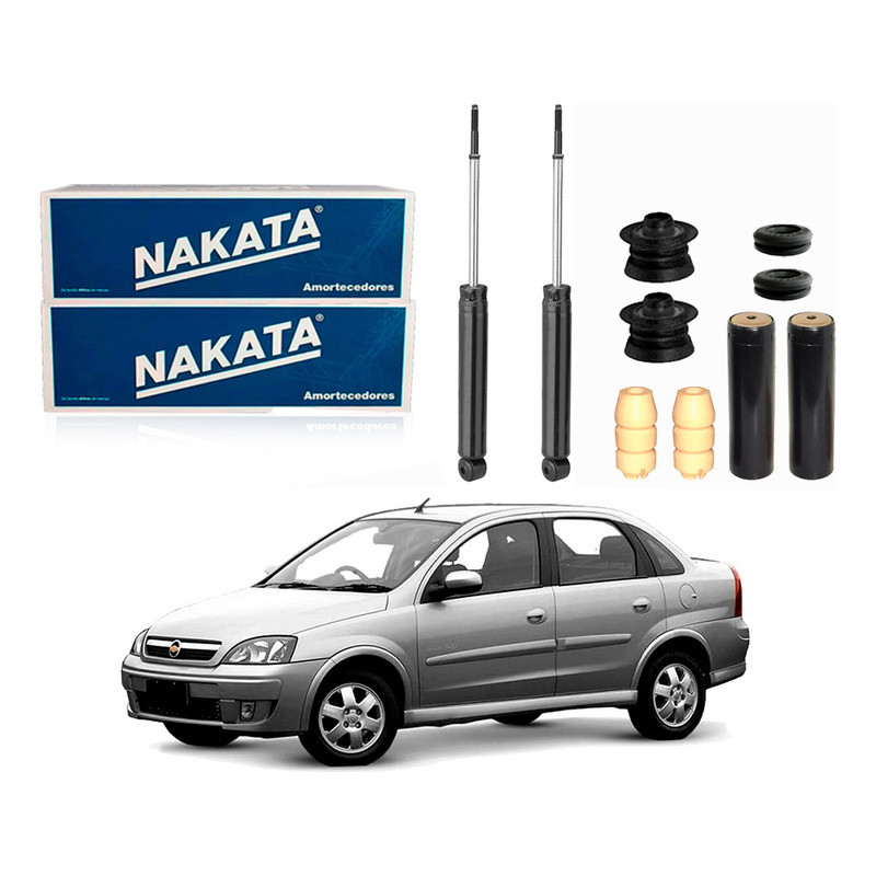 Kit Amortecedor Traseiro, Corsa Novo Sedan 1.8 2003 A 2009 em Oferta na Shopee