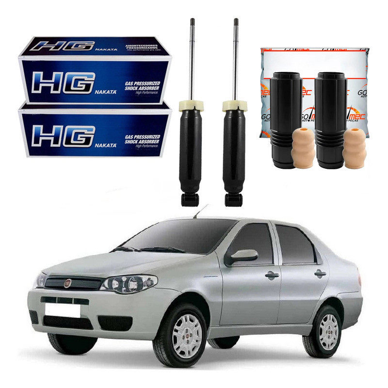 Kit Amortecedor Traseiro, Siena 1.0 1.4 1.8 2005 A 2010