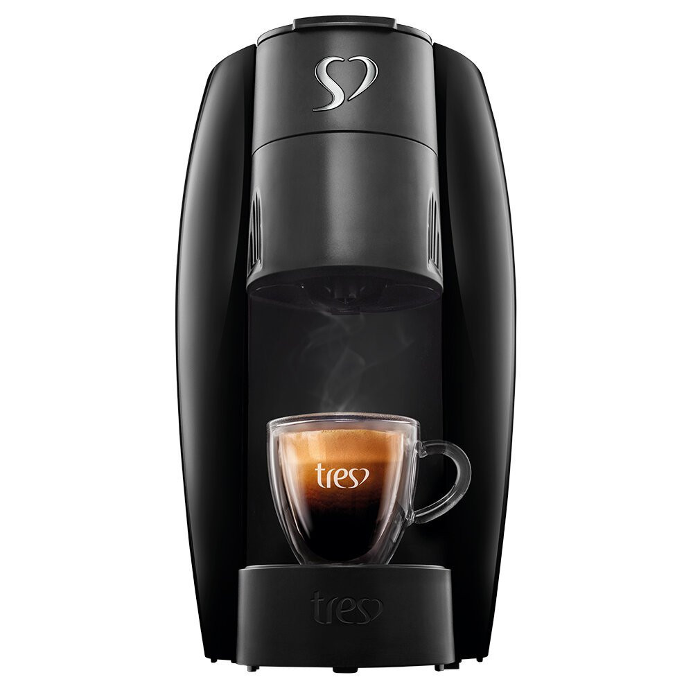 Cafeteira Espresso LOV TRES 3 Corações Preta em Oferta na Shopee