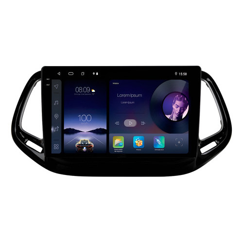 Multimídia Adak Iplay G2 Jeep Compass 2016 A 2021 64gb Carplay Android Gps Bluetooth Qled 10p em Oferta na Shopee