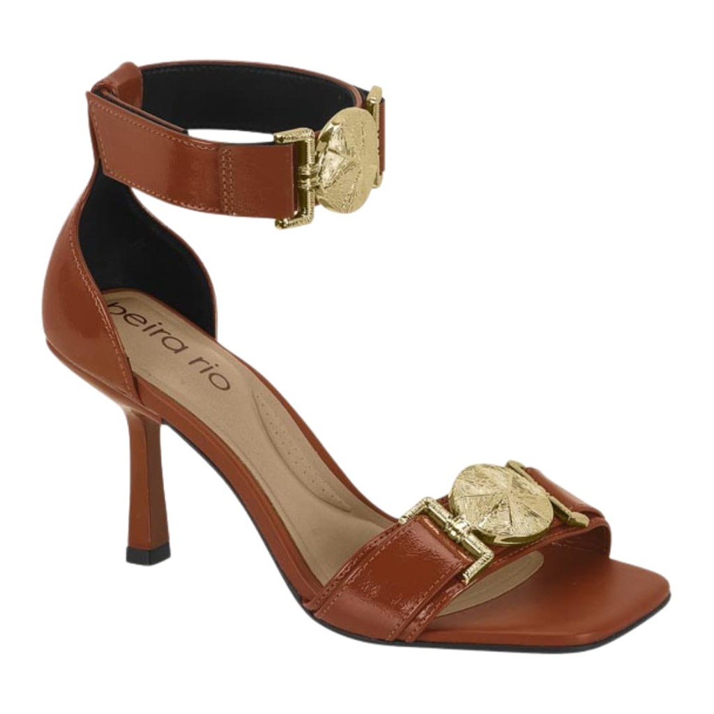 Sandalia Social Salto Fino Feminino Com Fivela Beira Rio 8490313