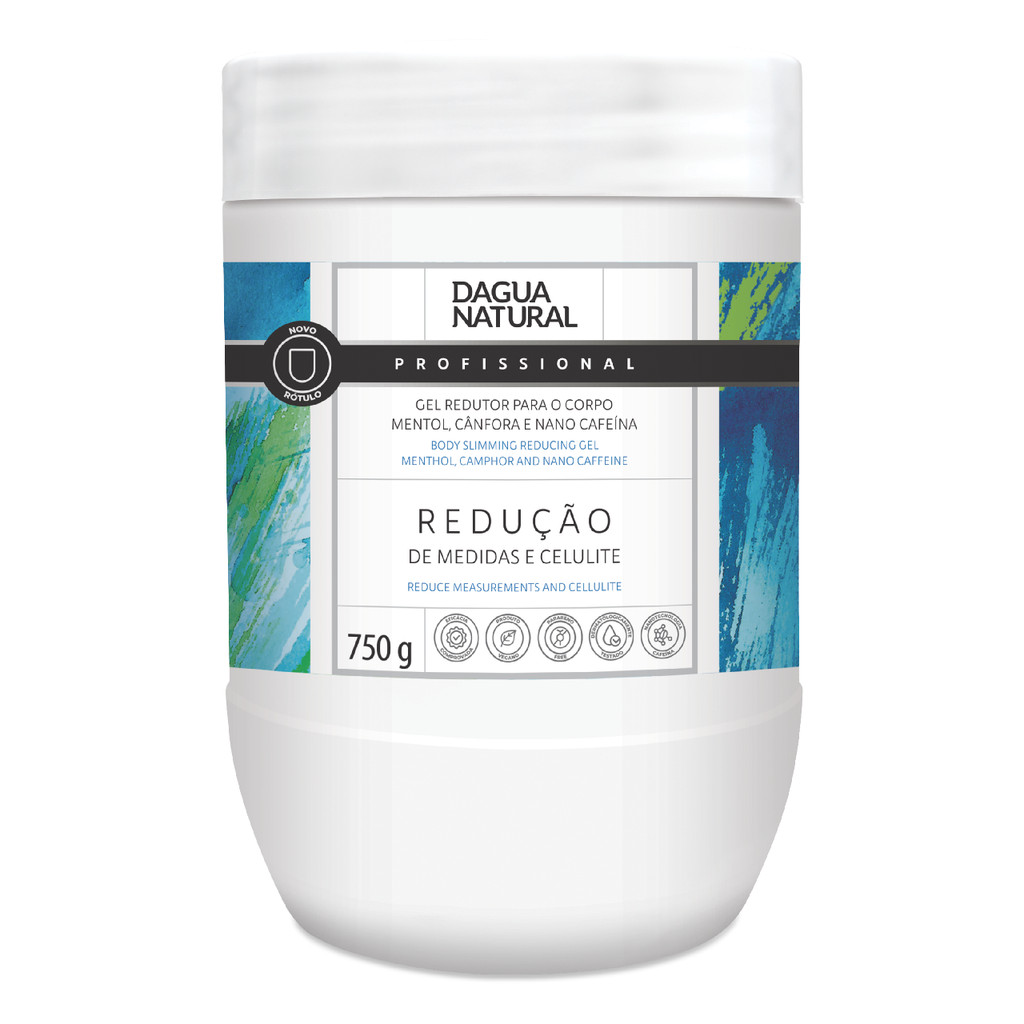 Gel Redutor Nano Cafeína 750g  Dagua Natural – Queima de Gordura e Redução de Medidas