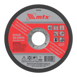 DISCO DE CORTE, PARA INOX E METAL, 115 X 1 X 22,23MM, 1PC // MTX