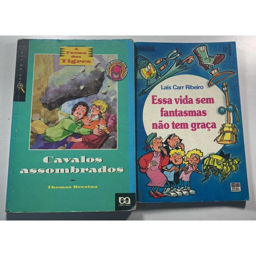 Kit 2 Livros Cavalos Assombrados e Essa vida Sem Fantasmas Não Tem Graça