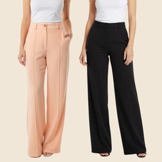 Kit 2 Calça Pantalona  Duna Com Botão em Oferta na Shopee